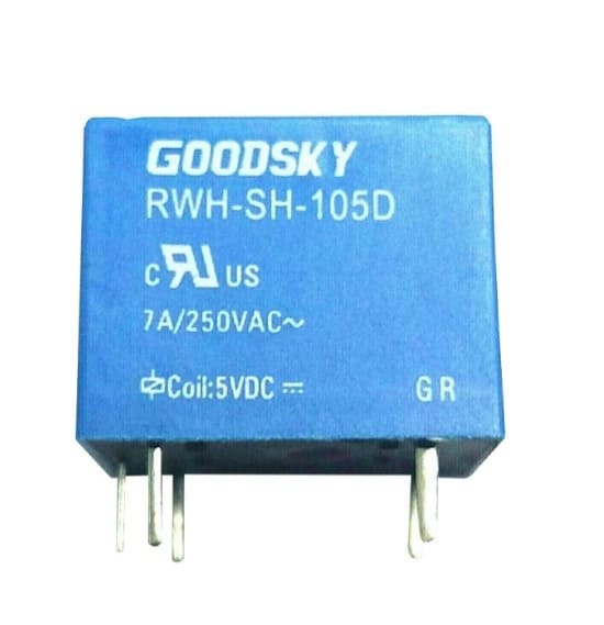 Goodsky RWH-SH-105D - SPDT Relay 5V/7A PCB Mount